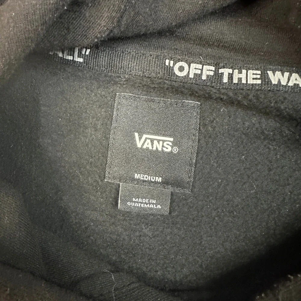 Vans Mens The Good Times Frog Graphic Hoodie Black Medium Pullover Sweatshirt - Picture 5 of 7